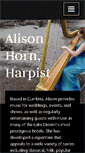 Mobile Screenshot of alisonhornharpist.co.uk